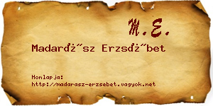 Madarász Erzsébet névjegykártya