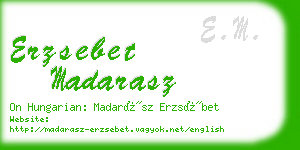 erzsebet madarasz business card